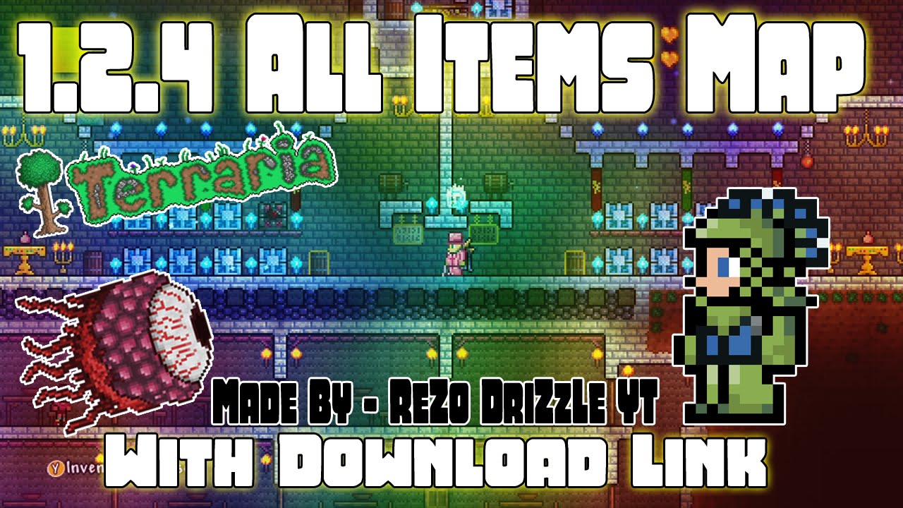 terraria all items map download