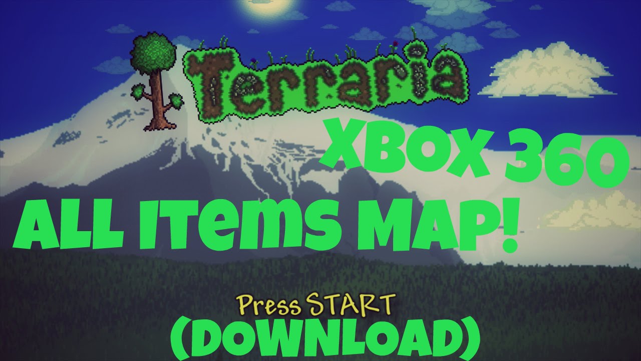 terraria all items map download